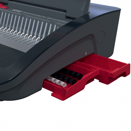 Masina de indosariat GBC CombBind CB25E, electrica, cu spire de plastic, A4, 25/390 coli, negru-argintiu [5]