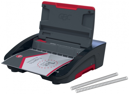 Masina de indosariat GBC WireBind WB15E, electica, cu spire metalice, A4, 15/125 coli, negru-argintiu [8]
