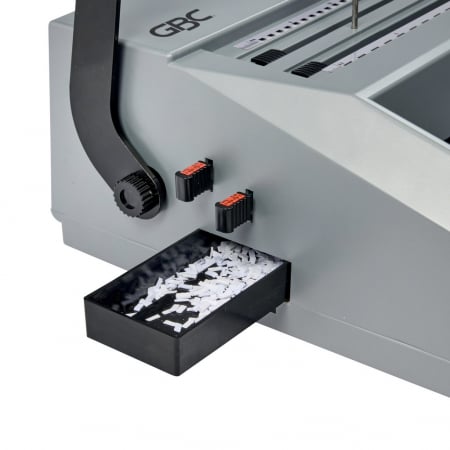 Masina de indosariat profesionala GBC Multibind MB20, manuala, cu spire din plastic sau metalice, A4, 20/270 coli, gri [3]