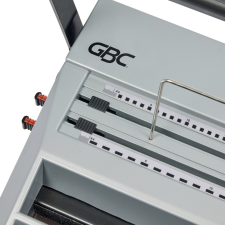 Masina de indosariat profesionala GBC Multibind MB20, manuala, cu spire din plastic sau metalice, A4, 20/270 coli, gri [4]