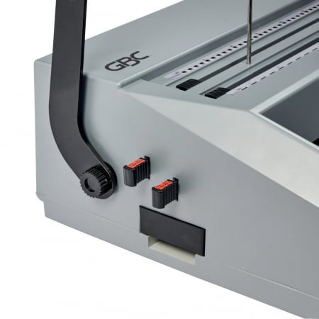 Masina de indosariat profesionala GBC Multibind MB20, manuala, cu spire din plastic sau metalice, A4, 20/270 coli, gri [6]