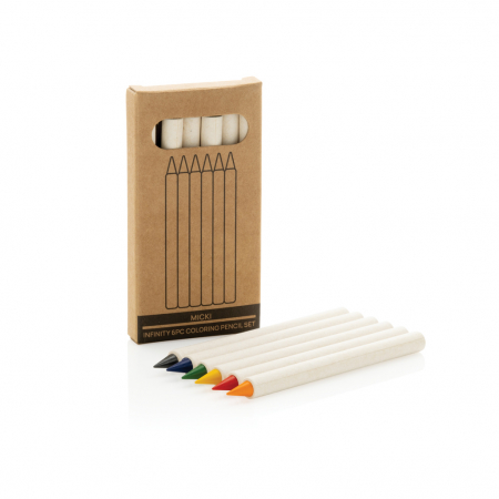 Set creioane colorate reciclate Micki GRS Infinity, 6 piese [6]