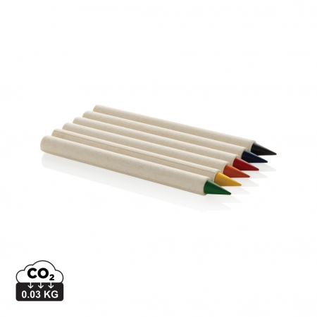 Creioane mecanice si grafit - Set creioane colorate reciclate Micki GRS Infinity, 6 piese