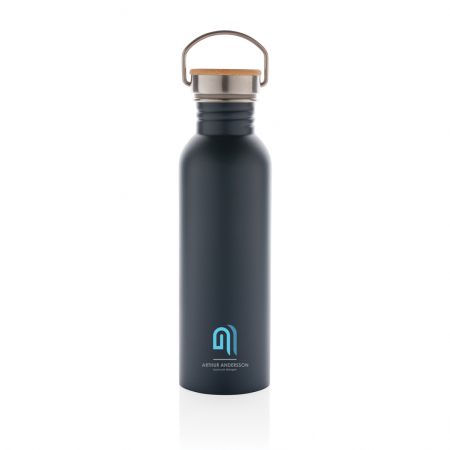 Sticla inox moderna 710 ml cu capac bambus [5]