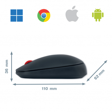 Mouse Leitz Cosy, conexiune duala, dimensiune medie [2]