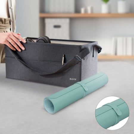Mousepad de birou multifunctional, textil, diverse culori, Leitz [8]