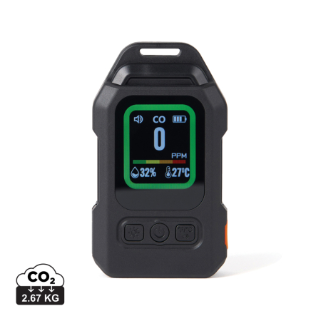 Electronice si accesorii tech - Detector portabil CO Nordic Drift Everest, alarma 100 dB, ecran color, lanterna, baterie 2000 mAh