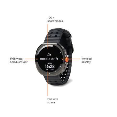 Ceas smart outdoor Nordic Drift Titan AMOLED IP68 [2]