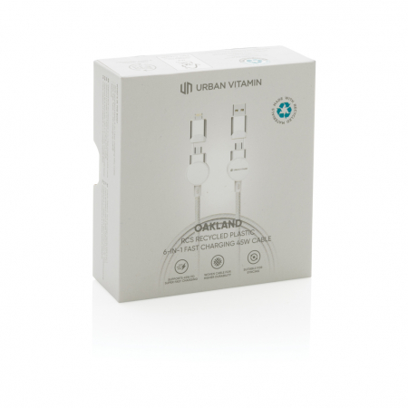 Cablu Oakland 6-in-1 fast charge 45W RCS reciclat [9]