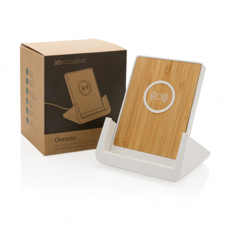 Ontario incarcator wireless 10W cu suport, natural si rapid [13]