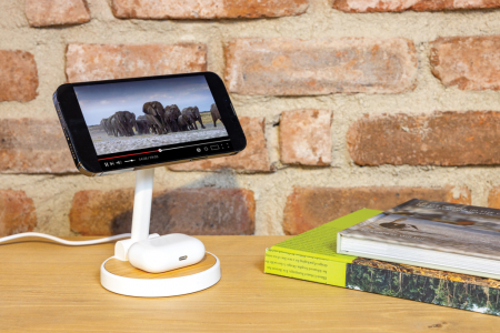 Stand incarcare wireless 2-in-1 magnetic 15W, ABS reciclat RCS Ontario [4]