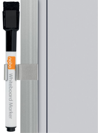 Organizator NOBO Combo, saptamanal, magnetic si pluta, 58x19 cm, marker inclus, alb, rama gri [1]