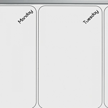 Organizator NOBO Combo, saptamanal, magnetic si pluta, 58x19 cm, marker inclus, alb, rama gri [2]