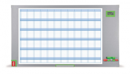 Comunicare si prezentare - Organizator NOBO Performance Plus, anual, magnetic, 104x60 cm, kit de planificare inclus