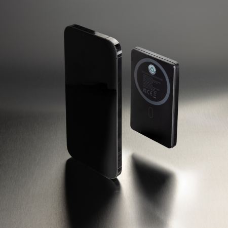 Powerbank magnetic 5.000 mAh RCS aluminiu reciclat, incarcare wireless 5W, Orion [9]