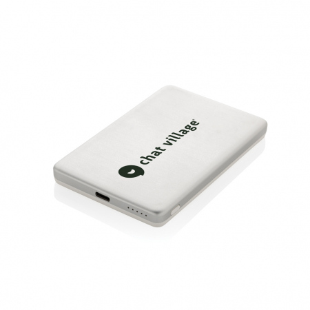 Powerbank magnetic 5.000 mAh RCS aluminiu reciclat, incarcare wireless 5W, Orion [8]