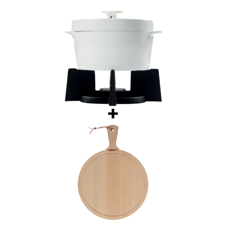 Pachete Cadou Premium - Pachet Cadou Cheese Baker pentru Camembert copt + Tocator rotund Amigo L