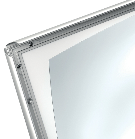 Panou dublu strabal NOBO, in forma de A, cu click, aluminiu, A1, gri [3]