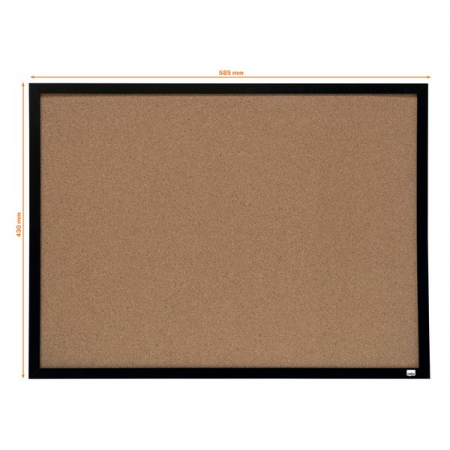 Panou NOBO, pluta, 58x43 cm, natur, rama neagra [2]