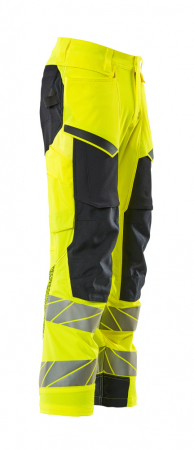 Pantaloni de lucru hi-vis cu benzi reflectorizante si buzunar pentru protectii la genunchi [20]