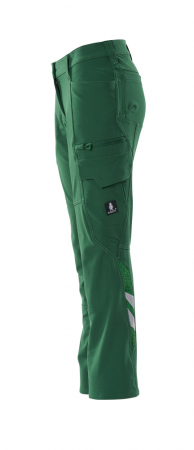 Pantaloni elastici cu buzunare pe coapse [5]