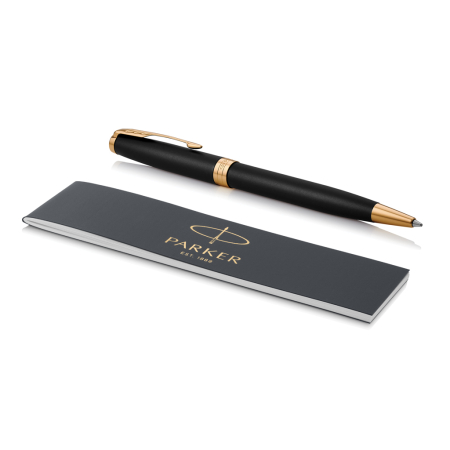 Pix Parker SONNET Matte Black, finisaj paladiu, cutie cadou [3]