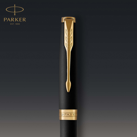 Pix Parker SONNET Matte Black, finisaj paladiu, cutie cadou [7]