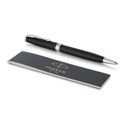 Pix Parker SONNET Matte Black, finisaj paladiu, cutie cadou [3]