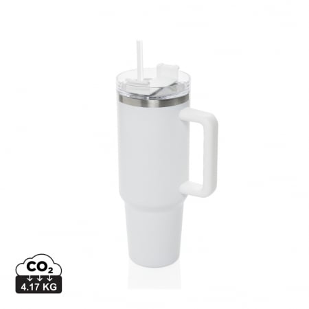 Sticle, cani si termosuri to go - Pahar termic Peakflow otel reciclat 1200 ml cu maner