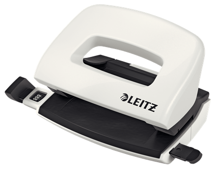 Capsatoare, capse si perforatoare - Perforator Leitz Mini 5060 10coli 1mm alb perlat