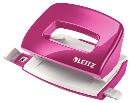 Perforator Leitz Mini 5060 10coli 1mm alb perlat [0]