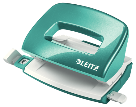 Perforator Leitz Mini 5060 10coli 1mm alb perlat [0]