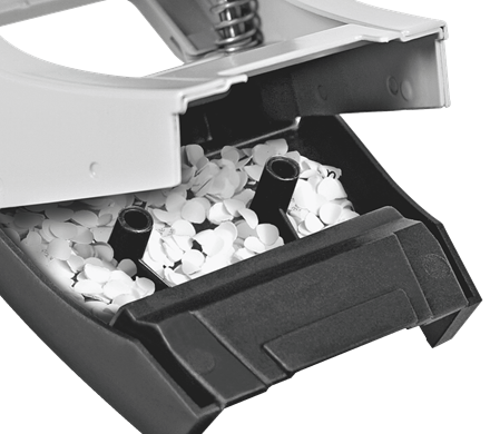 Perforator Leitz Mini 5060 10coli 1mm alb perlat [3]