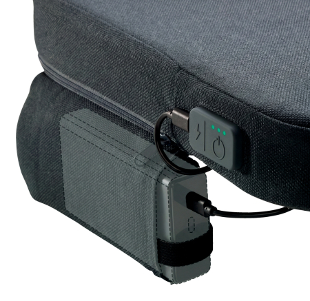 Pernuta ergonomica Leitz Ergo iComfi, pentru scaun, cu incalzire, spuma 5 cm, gri-carbune [2]