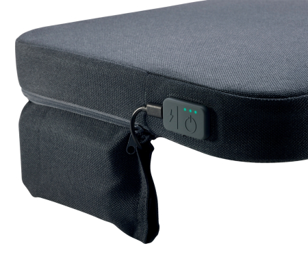 Pernuta ergonomica Leitz Ergo iComfi, pentru scaun, cu incalzire, spuma 5 cm, gri-carbune [3]