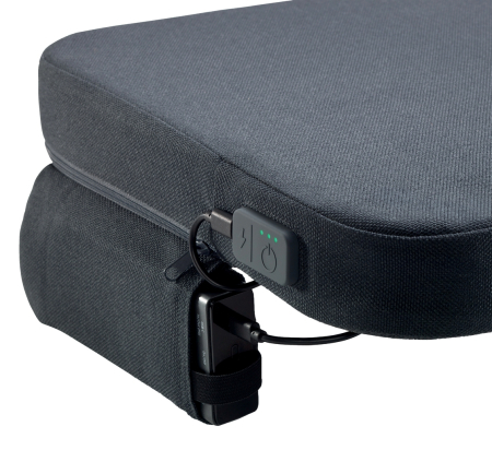 Pernuta ergonomica Leitz Ergo iComfi, pentru scaun, cu incalzire, spuma 5 cm, gri-carbune [1]
