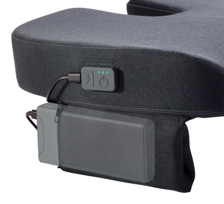 Pernuta ergonomica Leitz Ergo iComfi, pentru scaun, cu incalzire, spuma 7 cm, gri-carbune [3]