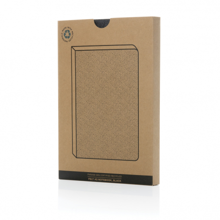 Agenda A5 Phrase din fetru reciclat GRS – 192 pagini dictando albe, eco-friendly [9]