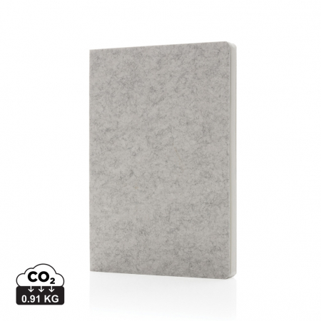 Agenda A5 Phrase din fetru reciclat GRS – 192 pagini dictando albe, eco-friendly [0]