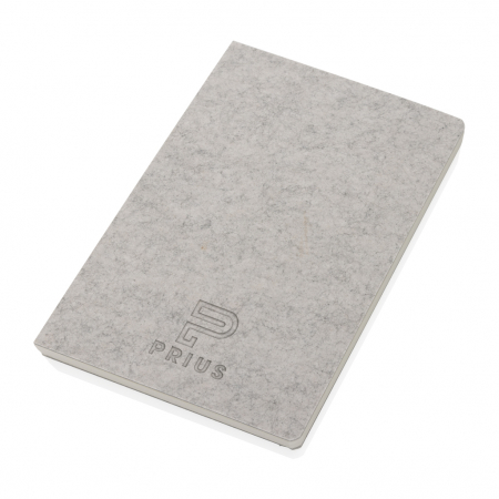 Agenda A5 Phrase din fetru reciclat GRS – 192 pagini dictando albe, eco-friendly [6]
