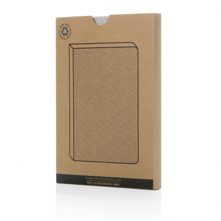 Agenda A5 Phrase din fetru reciclat GRS – 192 pagini dictando albe, eco-friendly [9]