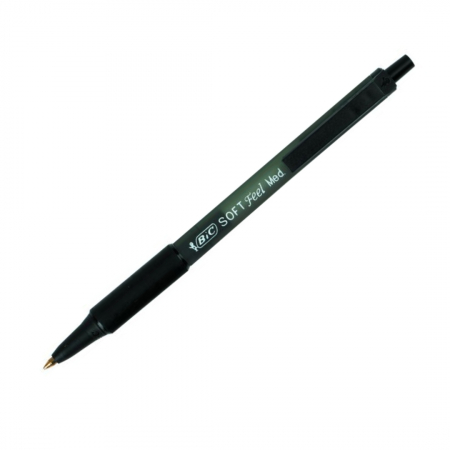 Birotica si papetarie - Pix Bic Soft Feel Clic Grip, negru