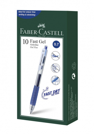 Unitate Protejata - COMERT - Pix cu gel Faber RX7 0,7 albastru