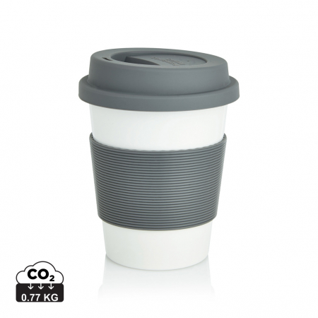 Sticle - Cana cafea PLA 350 ml eco-friendly cu capac silicon