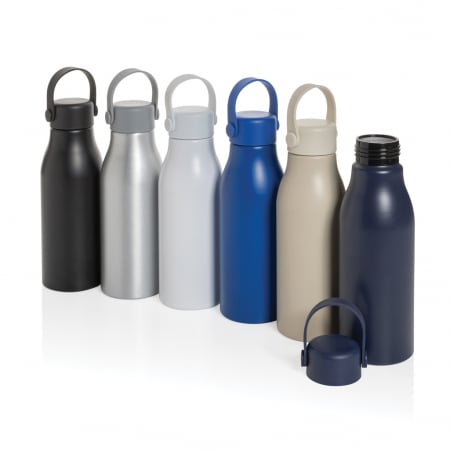 Sticla Pluto aluminiu reciclat 680 ml antiscurgere, maner tip curea [6]