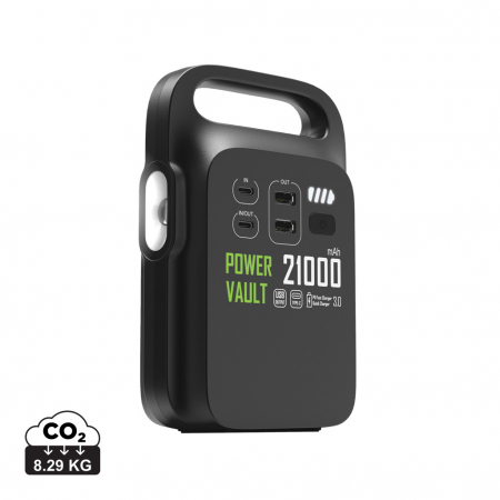 Baterii externe - Powerbanks - Statie portabila de alimentare 21.000 mAh Power Vault, ABS reciclat RCS, 18W incarcare rapida