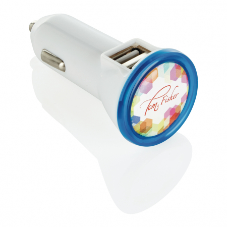 Incarcator auto dual USB 5V/2.1A cu LED [6]