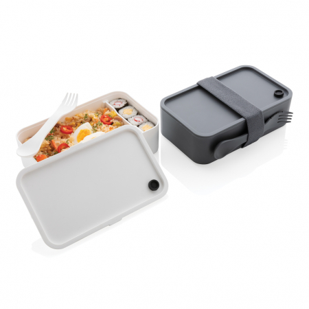 Caserola de pranz din PP cu spork, 0.8L practica si rezistenta [10]