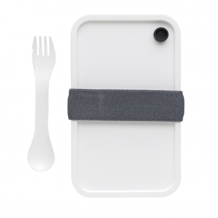 Caserola de pranz din PP cu spork, 0.8L practica si rezistenta [8]