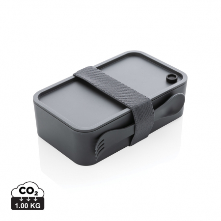 Bucatarie si servire - Caserola de pranz din PP cu spork, 0.8L practica si rezistenta